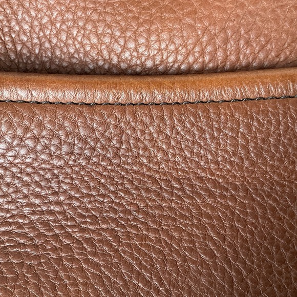 Go Forth Goods Mini Hoffman Crossbody Shoulder Hand Bag Saddle W/ Black Strap - Picture 9 of 16